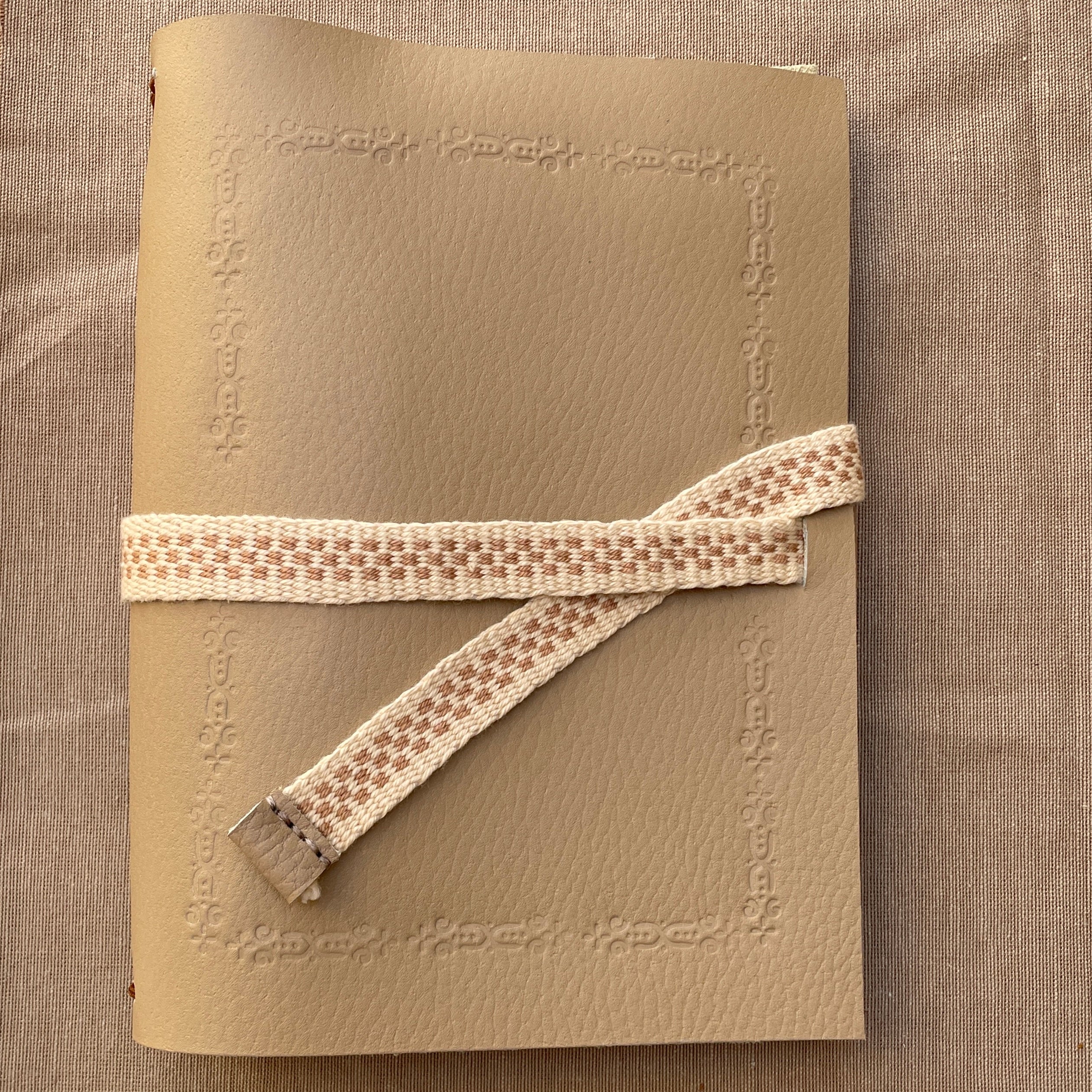 Leather Journal with Sadu Strap